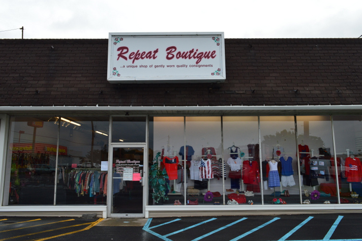 Repeat Boutique Outside Windows, Scalp Avenue, johnstown Pa